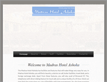 Tablet Screenshot of madrashotelashoka.com